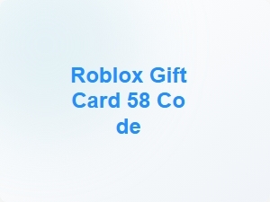 Roblox Gift Card 58 Code Free