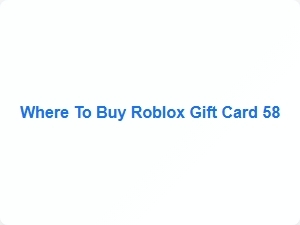 Where to Buy Roblox Gift Card 58 Codes