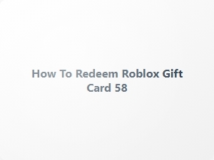How to Redeem Roblox Gift Card 58